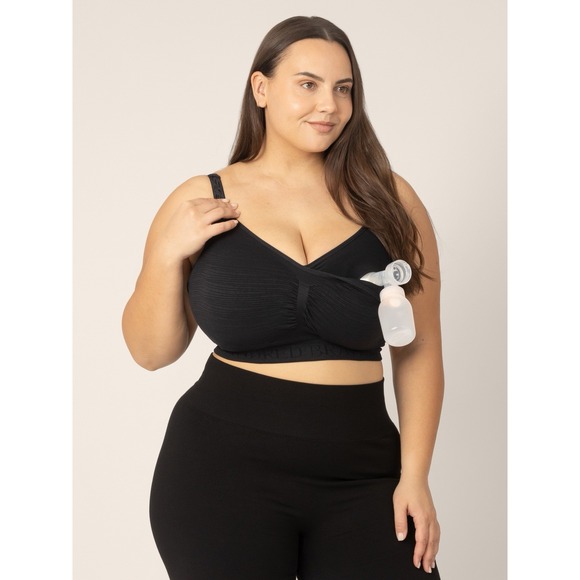 NWT Kindred Bravely Sublime Hands Free Pumping Nursing Bra, Size XXL, Black - Picture 2 of 12